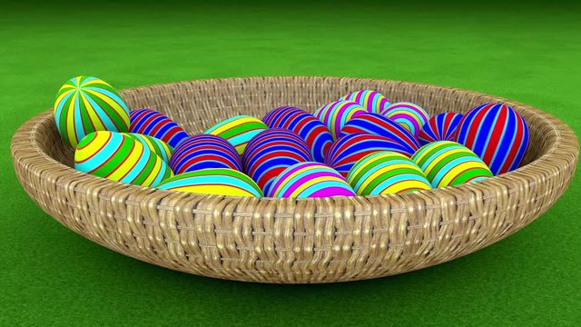 Happy Easter,
colorful easter egg animation

