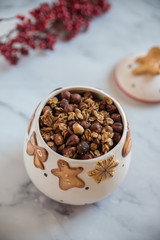 Selbstgemachte Müsli Mischung 