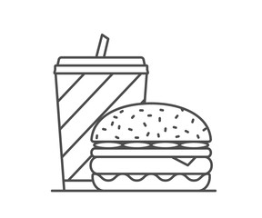 Fast Food Line Icon
