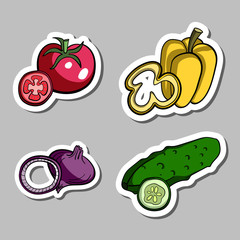 Vegetables Stickers