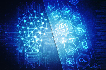 bulb future technology, innovation background, creative idea concept 