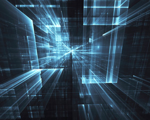 Fractal art - computer image, technological background