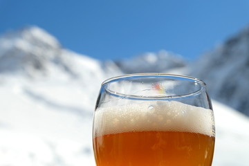 Einkehrschwung mit Weizenbier