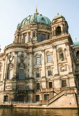 Fototapeta na wymiar Berliner Dom - Berlin cathedral on spree river
