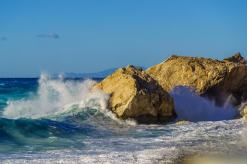 Kathisma beach in Lefkas Greece