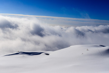 panorama invernale dalla cima di Piazzo - Alpi Orobie