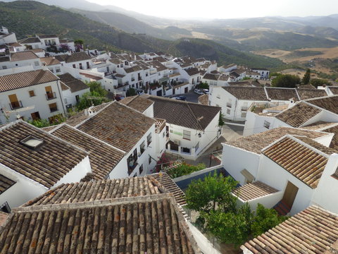 Zahara de la Sierra, pueblo  de Cádiz, Andalucía (España) situado en el centro del Parque natural Sierra de Grazalema