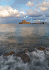 Harbor entrance in RHodes island