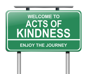 Acts of kindness concept.