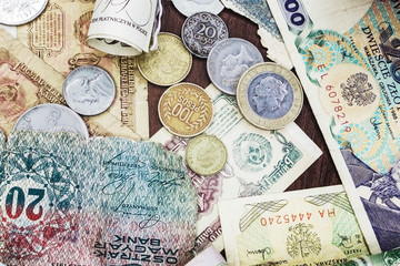 The ancient money of different countries