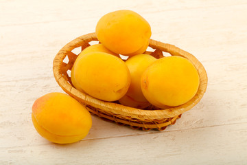 Ripe sweet apricots