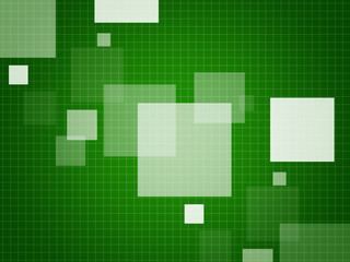 Abstract green background with square