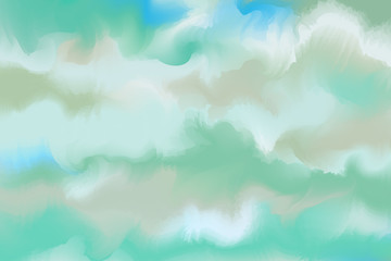 Fototapeta premium Abstract colorful watercolor for background. Digital art painting