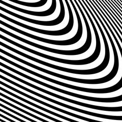 Abstract Black and White Modern Striped Background