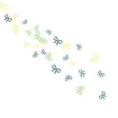 Festive Background with Colorful Bows. Delicate Pattern for Postcard, Print, Banner or Poster. Little Pretty Bows For Party Decoration, Wedding, Birthday or Anniversary Invitation. Vector