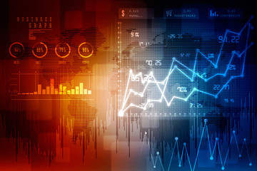 2d illustration business target with arrows
