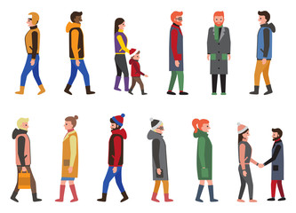 People Collection of Icons Vector Illustration