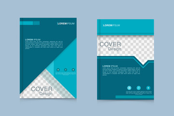 Brochure design template vector. Flyers annual report business magazine poster and portfolio