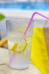 Cocktail in a glass close-up