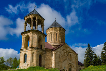 Fototapeta na wymiar Nikortsminda Cathedral in Racha Georgia