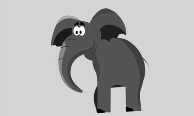 Elephant, Cartoon Elephant