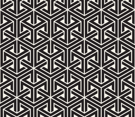 Vector seamless pattern. Modern stylish abstract texture. Repeating geometric tiles