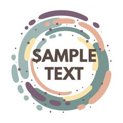 Abstract vector frame for text. Abstract vector banner