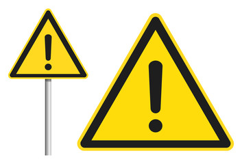 Schild Achtung / Warnung / Arbeitssicherheit