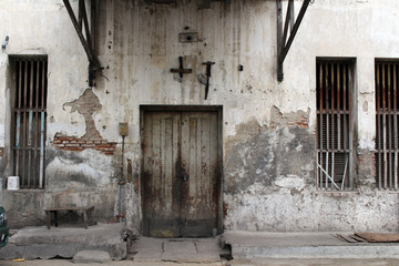 The doors and windows around Kota Lama (Old Town), Semarang, Indonesia