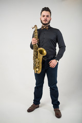 Saxophone Player Saxophonist with Sax