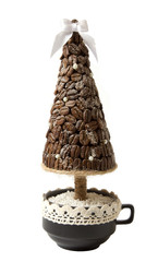 gift tree from coffee beans