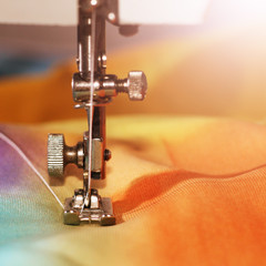 Sewing machine, close-up, object