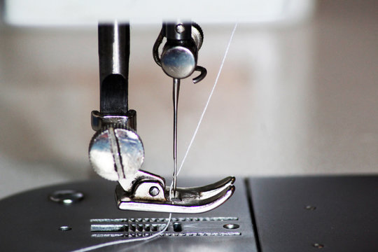 Sewing machine, close-up, object