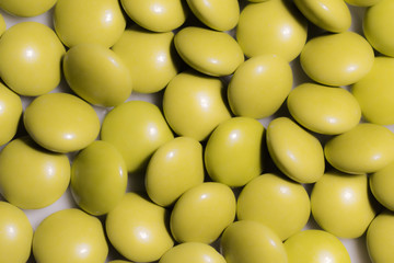 Close-up of colorful candy filling background.