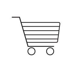 Shopping cart icon vector illustration. Free Royalty Images.