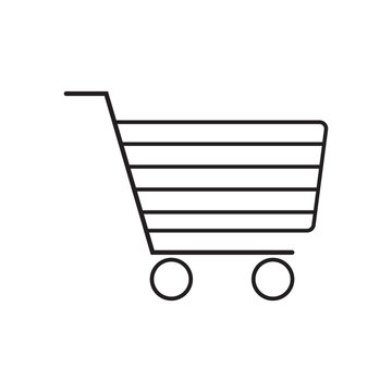Shopping cart icon vector illustration. Free Royalty Images.