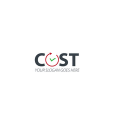 Initial Letter Cost Design Logo