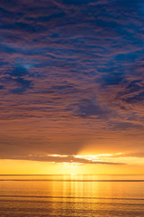 Spectacular sunset nature background