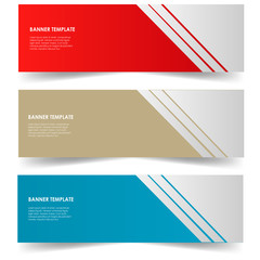 set of sticker banner poster web template vector isolated on white background