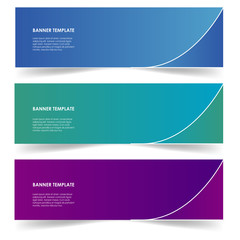 Fototapeta premium set of sticker banner poster web template vector isolated on white background