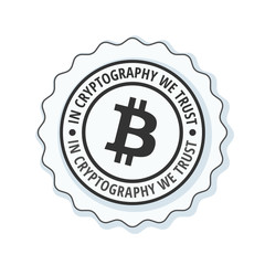 Bitcoin in cryptography we trust Illustration