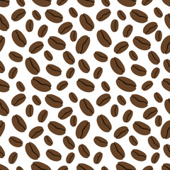 Seamless pattern of coffee. Vector illustration.