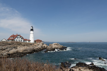 Fototapeta na wymiar Coastal Maine Lighthouse