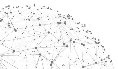 Perspective technology with lines and dots