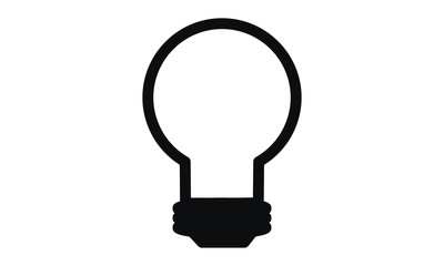 Vector - bulb - idea - light - isolated