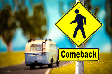 Fototapeta premium Schild 309 - Comeback