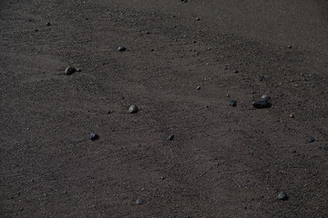 black sand on Tenerife beach