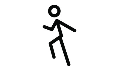 Vector - running - run - sprint - jog - fast walk - isolated