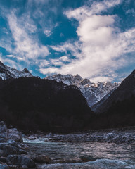 vista su alpi giulie 