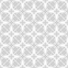 Light white-gray texture. Fabric print. Geometric pattern in repeat. Seamless grunge background, mosaic ornament, ethnic style.